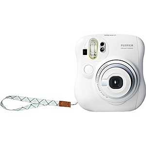 富士フイルム　FUJIFILM 【アウトレット】チェキ instax mini 25 純正ハンドストラップ付 ホワイト INSMINI25WTN