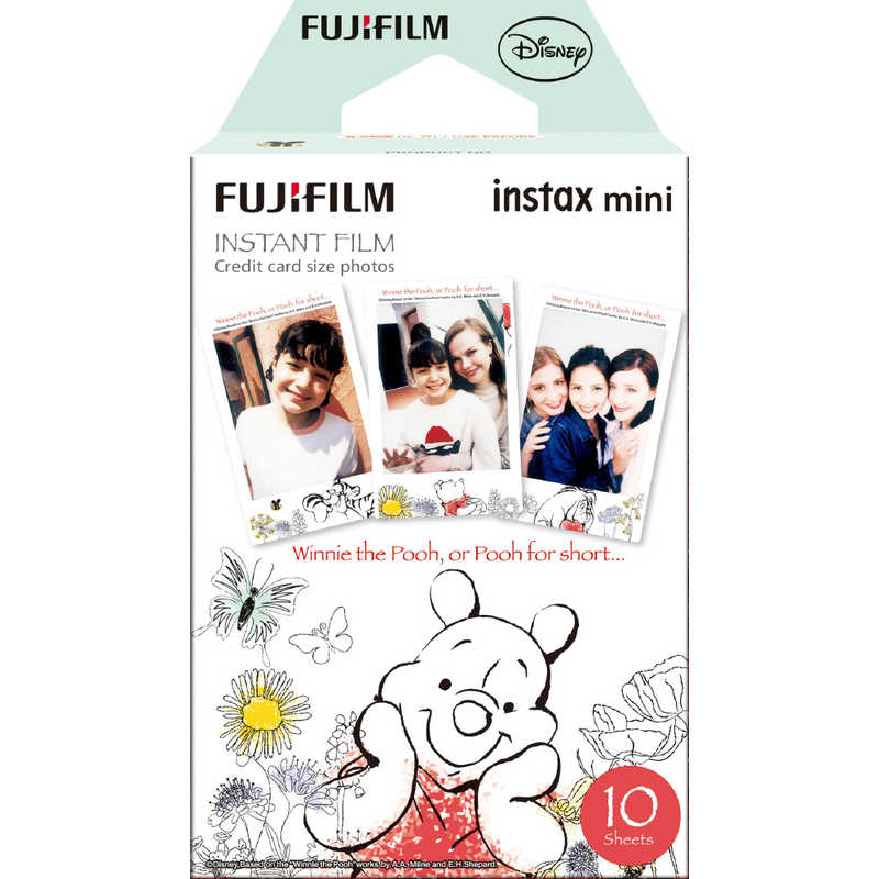 富士フイルム FUJIFILM チェキ インスタントカラーフィルム｢くまのプーさん｣ 1パック(10枚入) INSTAXMINIPOOHWW1 の通販  | カテゴリ：カメラ・ビデオカメラ | 富士フイルム FUJIFILM 家電通販のコジマネット - 全品代引き手数料無料