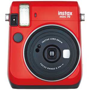 富士フイルム　FUJIFILM チェキ instax mini 70  レッド INSMINI70RED