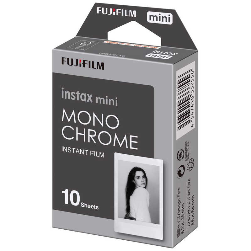 富士フイルム　FUJIFILM 富士フイルム　FUJIFILM チェキ インスタントフィルム instax mini用フィルム ｢モノクロｰム｣ 1パック(10枚入) instax mini用フィルム ｢モノクロｰム｣ 1パック(10枚入)