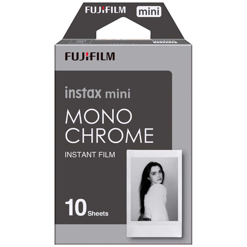 富士フイルム　FUJIFILM 富士フイルム　FUJIFILM チェキ インスタントフィルム instax mini用フィルム ｢モノクロｰム｣ 1パック(10枚入) instax mini用フィルム ｢モノクロｰム｣ 1パック(10枚入)