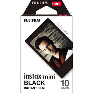 富士フイルム FUJIFILM 富士フイルム チェキ インスタントカラーフィルム ブラック INSTAXMINIBLACKFRAME