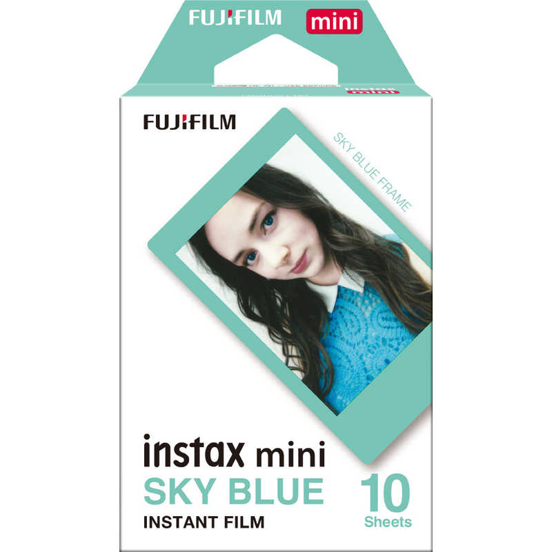 富士フイルム　FUJIFILM 富士フイルム　FUJIFILM チェキ インスタントカラーフィルム instax mini用フィルム ｢スカイブルｰ｣ 1パック(10枚入) instax mini用フィルム ｢スカイブルｰ｣ 1パック(10枚入)