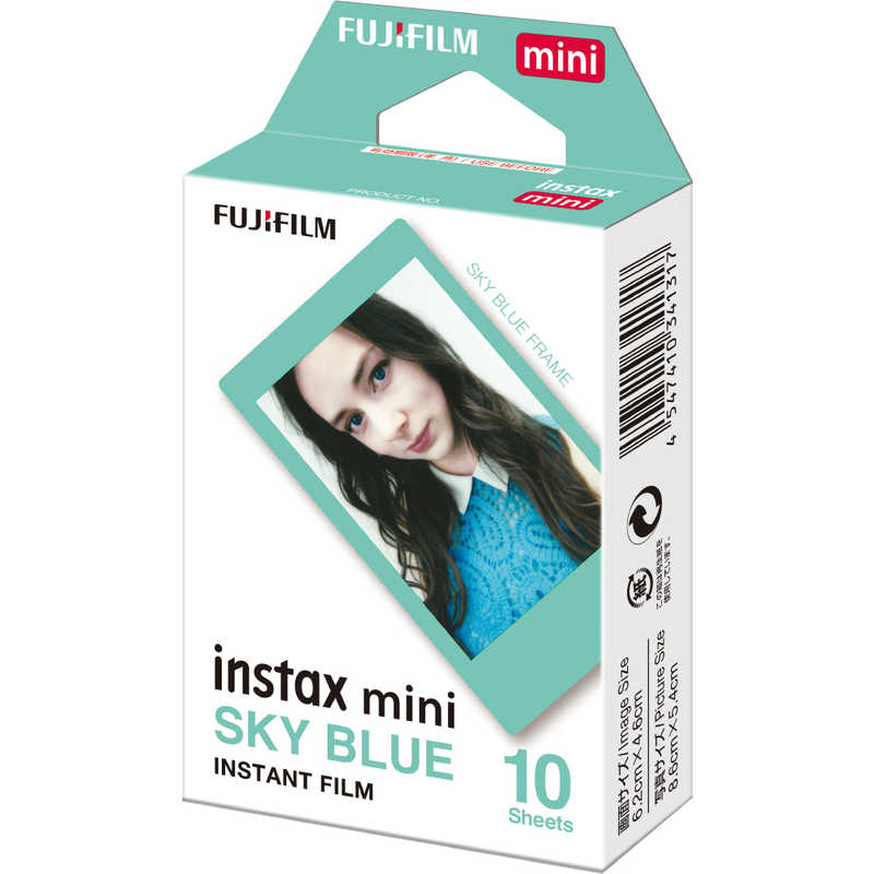 富士フイルム FUJIFILM チェキ インスタントカラーフィルム instax mini用フィルム ｢スカイブルｰ｣ 1パック(10枚入) の通販  | カテゴリ：カメラ・ビデオカメラ | 富士フイルム FUJIFILM | 富士フイルム 家電通販のコジマネット - 全品代引き手数料無料