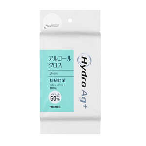 富士フイルム FUJIFILM HydroAg+アルコールクロス60％ 詰替 100枚 替100枚 HYDROAG+アルコールクロス60