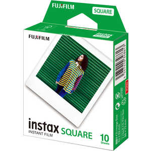 富士フイルム　FUJIFILM チェキ インスタントカラーフィルム スクエアフォーマットフィルム ｢instax SQUARE｣ 1パック(10枚入)