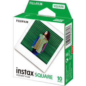 富士フイルム FUJIFILM 富士フイルム チェキ インスタントカラーフィルム スクエアフォーマットフィルム INSTAXSQUAREWW1