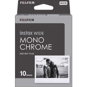 富士フイルム　FUJIFILM チェキ インスタントフィルム instax WIDE MONOCHROME(モノクローム) [10枚 /1パック] INSTAXWIDEMONOCHROME