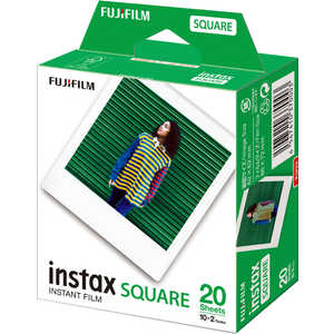 富士フイルム FUJIFILM チェキ 「instax SQUARE」 2パック(10枚入×2) INSTAXSQUAREWW2