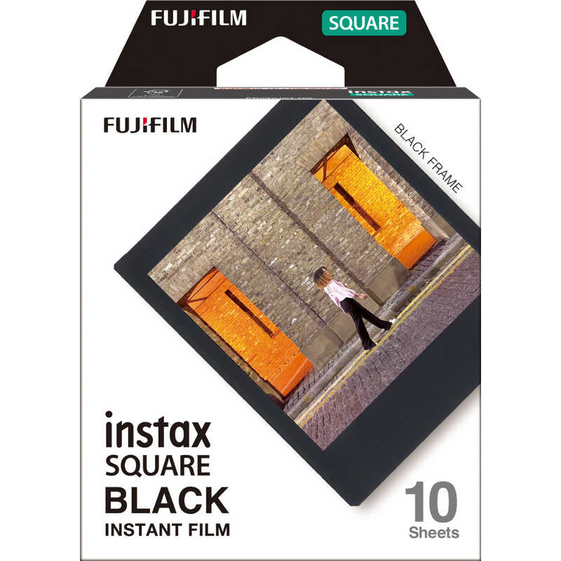 富士フイルム　FUJIFILM 富士フイルム　FUJIFILM チェキ ｢instax SQUARE BLACK｣ 1パック(10枚入) INSTAXSQUAREBLACKFRA INSTAXSQUAREBLACKFRA