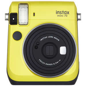 富士フイルム　FUJIFILM チェキ instax mini 70N イエロー INSMINI70NYELLOW