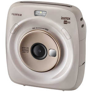 富士フイルム　FUJIFILM チェキ instax SQUARE  SQ20  ベージュ INSSQUARESQ20BEIGE