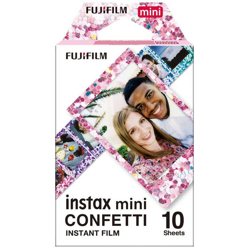 富士フイルム　FUJIFILM 富士フイルム　FUJIFILM チェキ インスタントカラーフィルム instax mini用フィルム INSTAXMINICONFETT1WW｢CONFETTI｣ 1パック(10枚入) INSTAXMINICONFETT1WW｢CONFETTI｣ 1パック(10枚入)