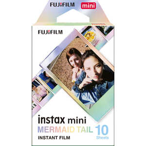 富士フイルム　FUJIFILM チェキ インスタントカラーフィルム instax mini用フィルム ｢MERMAID TAIL(マーメイドテイル)｣ 1パック(10枚入) INSTAXMINIMERMAIDTAI