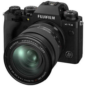 富士フイルム　FUJIFILM ミラーレス一眼カメラ XF16-80mmレンズキット (ズームレンズ) FX-T4LK-1680-B ブラック
