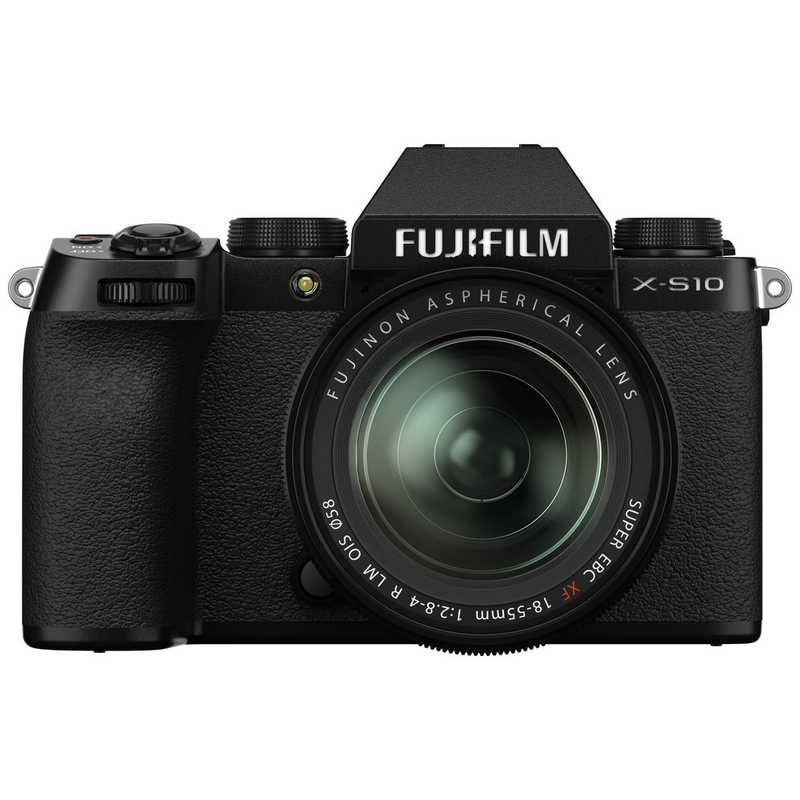 富士フイルム　FUJIFILM 富士フイルム　FUJIFILM ミラーレス一眼カメラ X-S10 XF18-55mmレンズキット ブラック X-S10 XF18-55mmレンズキット ブラック
