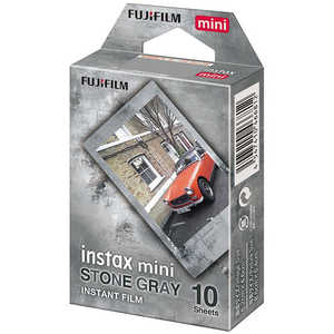 ٻΥե FUJIFILM  󥹥ȥե 顼 instax miniե STONE GRAY(ȡ󥰥졼) [10 /1ѥå] INSTAXMINISTONEGR