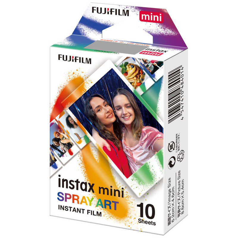 富士フイルム　FUJIFILM 富士フイルム　FUJIFILM チェキ インスタントフィルム カラー instax mini SPRAY ART(スプレーアート ) [10枚 /1パック] INSTAXMINISPRAYAR INSTAXMINISPRAYAR