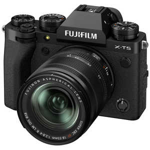 富士フイルム　FUJIFILM ミラーレス一眼カメラ X-T5 XF18-55mmレンズキット ブラック