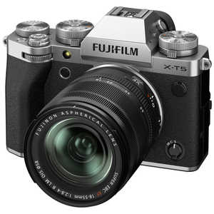 富士フイルム　FUJIFILM ミラーレス一眼カメラ X-T5 XF18-55mmレンズキット シルバー