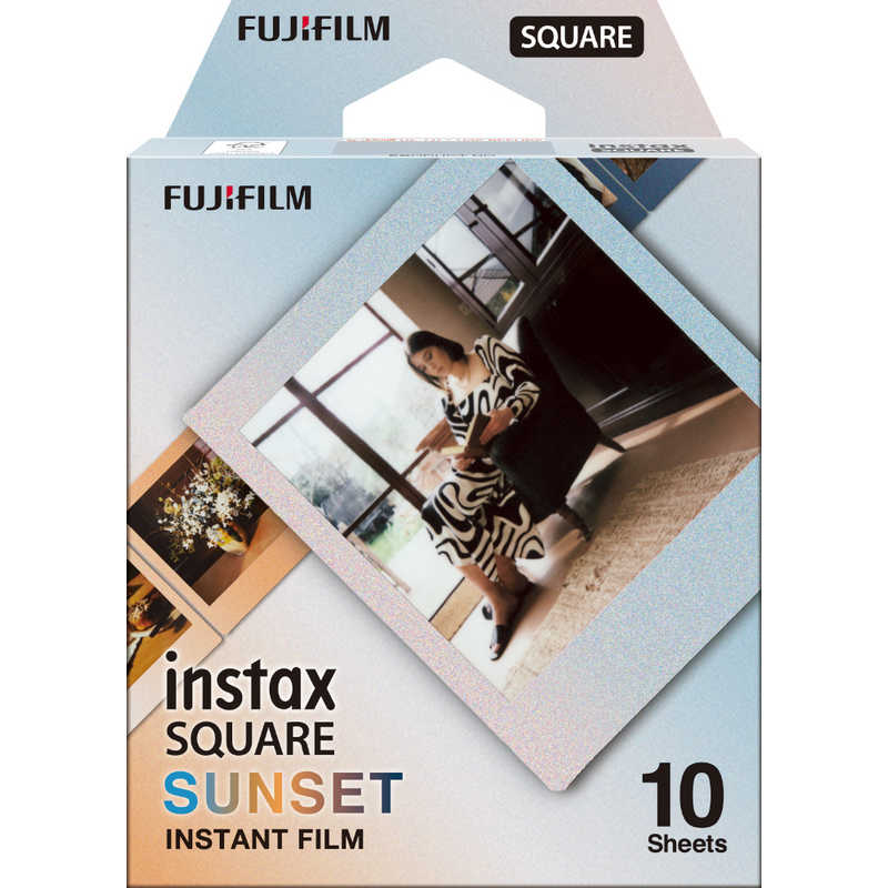 富士フイルム　FUJIFILM 富士フイルム　FUJIFILM チェキ インスタントフィルム カラー instax SQUARE SUNSET(サンセット) ［10枚 /1パック］ SUNSET（サンセット） INSSQSUNSETWW1 INSSQSUNSETWW1