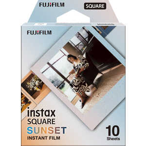 富士フイルム　FUJIFILM チェキ インスタントフィルム カラー instax SQUARE SUNSET(サンセット) ［10枚 /1パック］ SUNSET（サンセット） INSSQSUNSETWW1