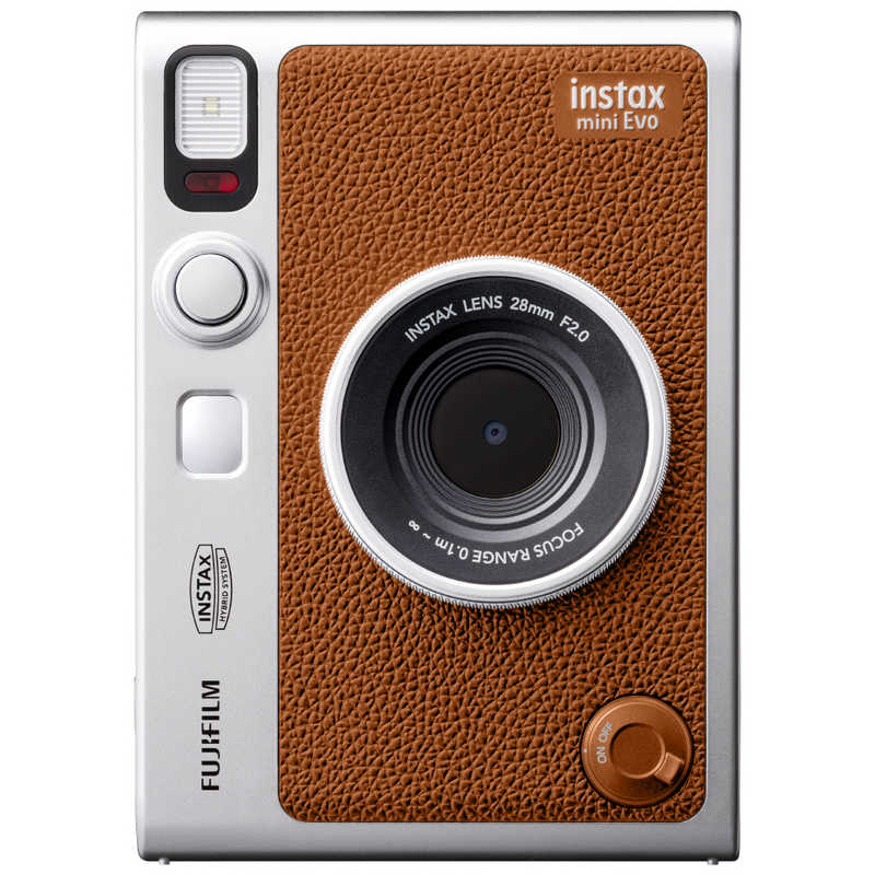 富士フイルム　FUJIFILM 富士フイルム　FUJIFILM ハイブリットインスタントカメラ「チェキ」 instax mini Evo brown instax mini Evo brown