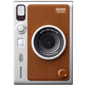 富士フイルム　FUJIFILM ハイブリットインスタントカメラ「チェキ」 instax mini Evo brown