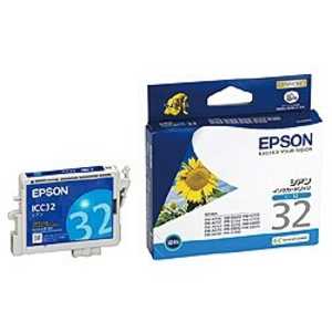 エプソン EPSON インクカートリッジ シアン ICC32