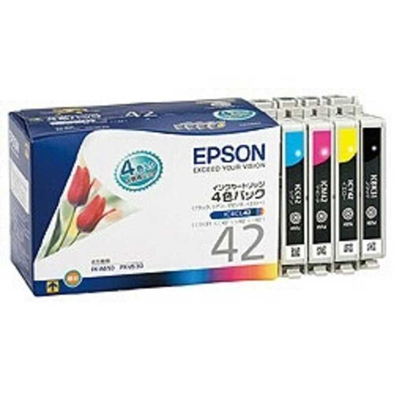 エプソン　EPSON エプソン　EPSON インクカートリッジ IC4CL42 IC4CL42