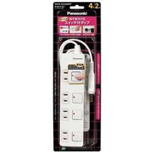 パナソニック Panasonic ザ・タップZ 4個口 ACアダプター対応「2m」 WHS25249WP(ホワイト) パナソニック Panasonic ザ・タップZ 4個口 ACアダプター対応「2m」 WHS25249WP(ホワイト)