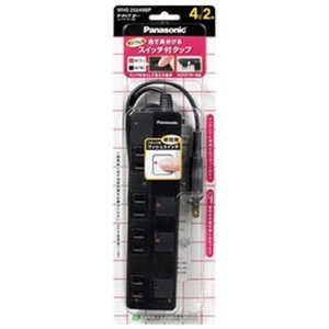 パナソニック Panasonic ザ・タップZ 4個口 ACアダプター対応「2m」 WHS25249BP(ブラック) パナソニック Panasonic ザ・タップZ 4個口 ACアダプター対応「2m」 WHS25249BP(ブラック)
