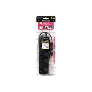 パナソニック Panasonic ザ・タップZ 4個口 ACアダプター対応「3m」 WHS25349BP(ブラック) パナソニック Panasonic ザ・タップZ 4個口 ACアダプター対応「3m」 WHS25349BP(ブラック)
