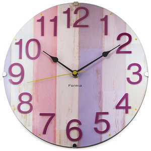 ＜コジマ＞ 掛け時計 Formia(フォルミア) ピンク HIC001PK
