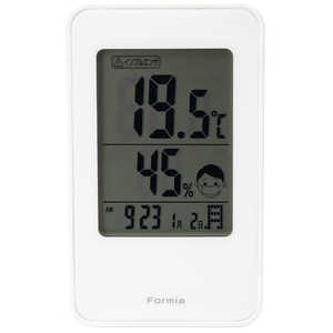 ＜コジマ＞ 保土ヶ谷電子販売 デジタル置き時計 フォルミア HO-002 ホワイト ホワイト HO002