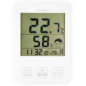 ＜コジマ＞ 保土ヶ谷電子販売 デジタル置き時計 フォルミア HO-003 ホワイト ホワイト HO003