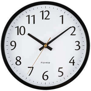 保土ヶ谷電子販売 アナログ掛け時計 フォルミア FORMIA(フォルミア) ブラック HWC-006BK