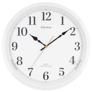 ＜コジマ＞ 保土ヶ谷電子販売 アナログ掛け時計 フォルミア HWC-008RC ホワイト ホワイト HWC008RC