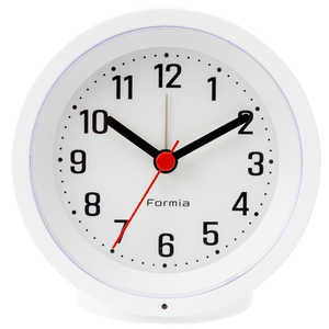 保土ヶ谷電子販売 アナログ置き時計 フォルミア HTA-019W-WH　ホワイト HT-A019W-WH