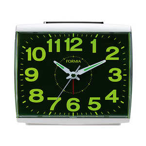 フォルミア 連続秒針 集光文字盤付き目覚まし時計 ［アナログ］ パールホワイト HT-A035W-WH