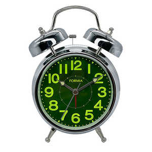 フォルミア 目覚まし時計 ［アナログ］ シルバー HT-A037W-SV