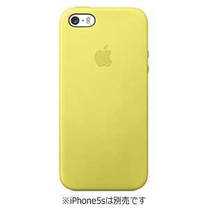 アップル 【純正】 iPhone 5s/5用 レザーケース (イエロー) MF043FEA