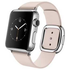 アップル Apple Watch 38mm ステンレススチールケースとソフトピンクモダンバックル - M　MJ372J/A MJ372JA