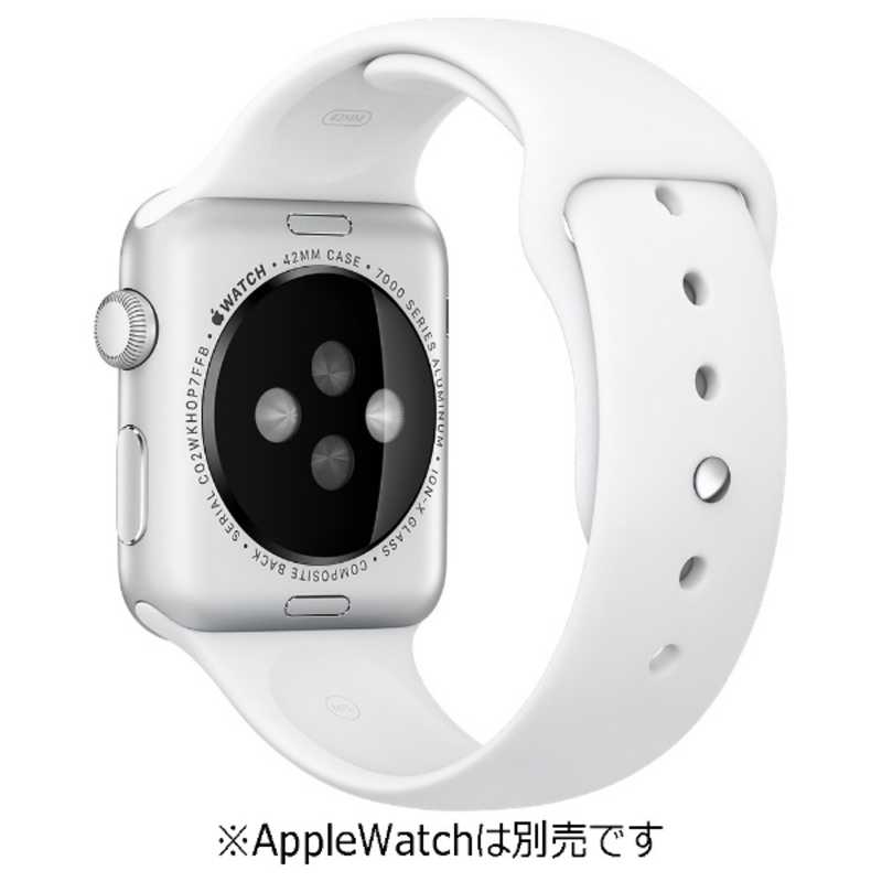 アップル アップル Apple Watch 42mm 用交換バンド ホワイトスポーツバンド - S/M & M/L　MJ4M2FE/A MJ4M2FEA MJ4M2FEA