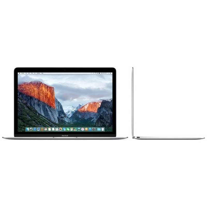 アップル アップル MacBook 12インチ Retina Displayモデル［Core m5（1.2GHzデュアルコア）／8GB／SSD：512GB］　シルバー　MLHC2J/A　シルバー MLHC2JA MLHC2JA