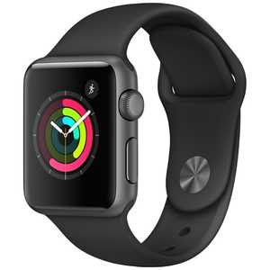 アップル Apple Watch Series 1 38mm スペースグレイアルミニウムケースとブラックスポーツバンド　MP022J/A MP022JA