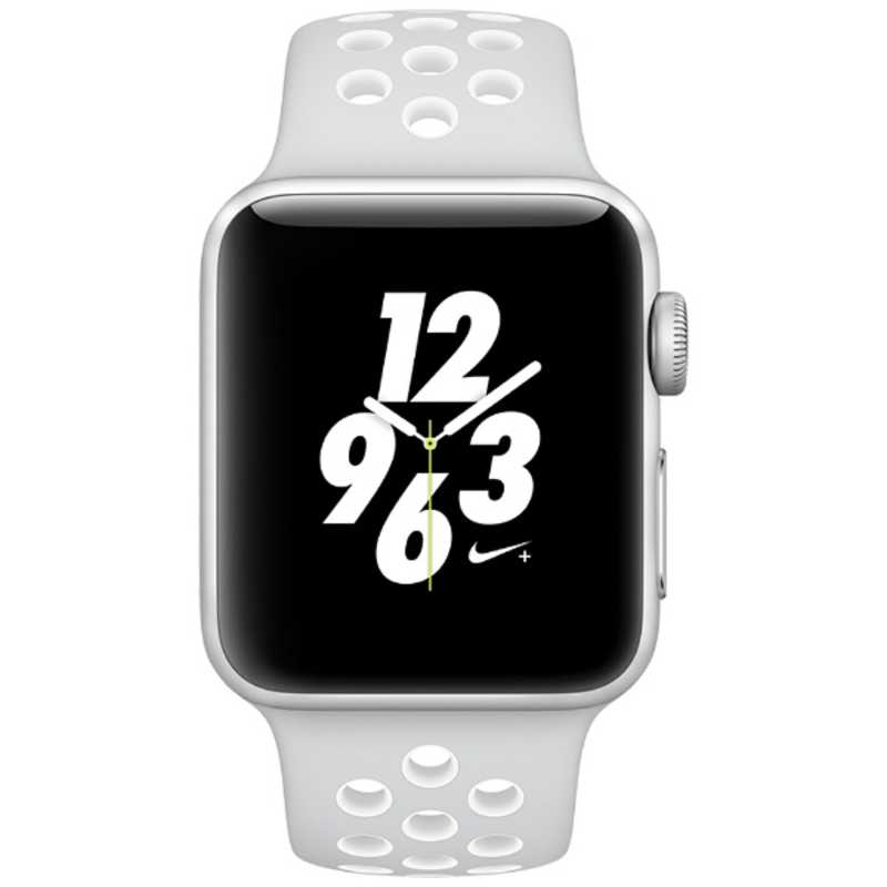 アップル アップル Apple Watch Nike+ 38mm シルバーアルミニウムケースとピュアプラチナ/ホワイトNikeスポーツバンド MQ1L2J/A MQ1L2JA MQ1L2JA