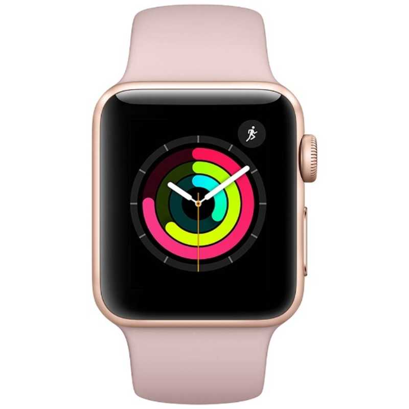 アップル アップル Apple Watch Series 3（GPS） 38mm ゴールドアルミニウムケースとピンクサンドスポーツバンド　MQKW2J/A MQKW2JA MQKW2JA