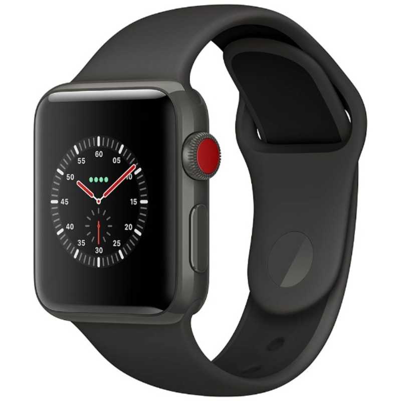 アップル アップル Apple Watch Edition（GPS + Cellularモデル） 38mm グレイセラミックケースとグレイ/ブラックスポーツバンド　MQM42J/A MQM42JA MQM42JA