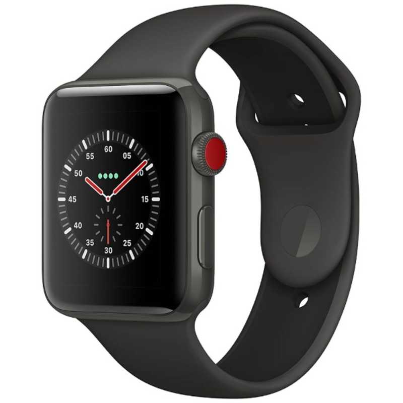 アップル アップル Apple Watch Edition（GPS + Cellularモデル） 42mm グレイセラミックケースとグレイ/ブラックスポーツバンド　MQM62J/A MQM62JA MQM62JA